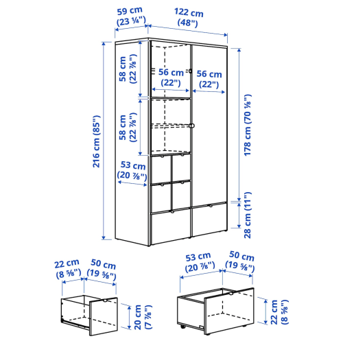 Visthus wardrobe for sale top